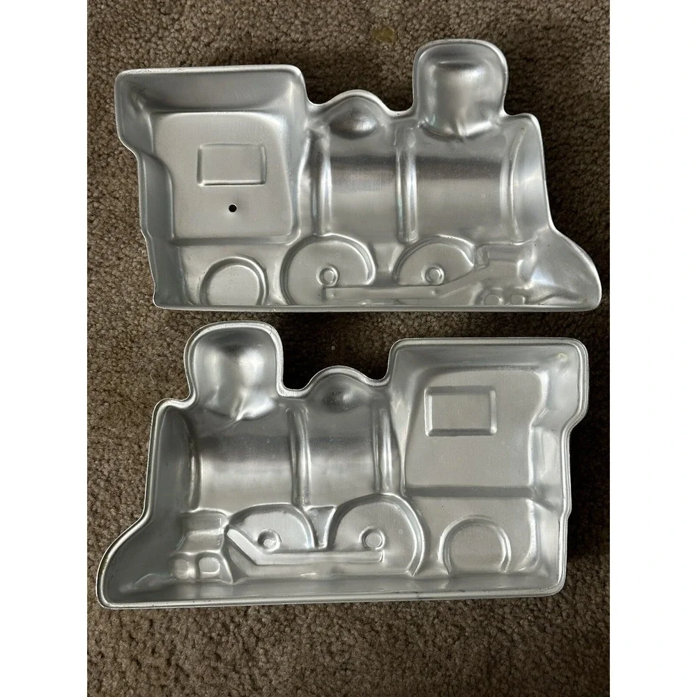 Vintage Wilton Train 3D Cake‎ Pan Set 1974 Engine Locomotive Baking Mold USA